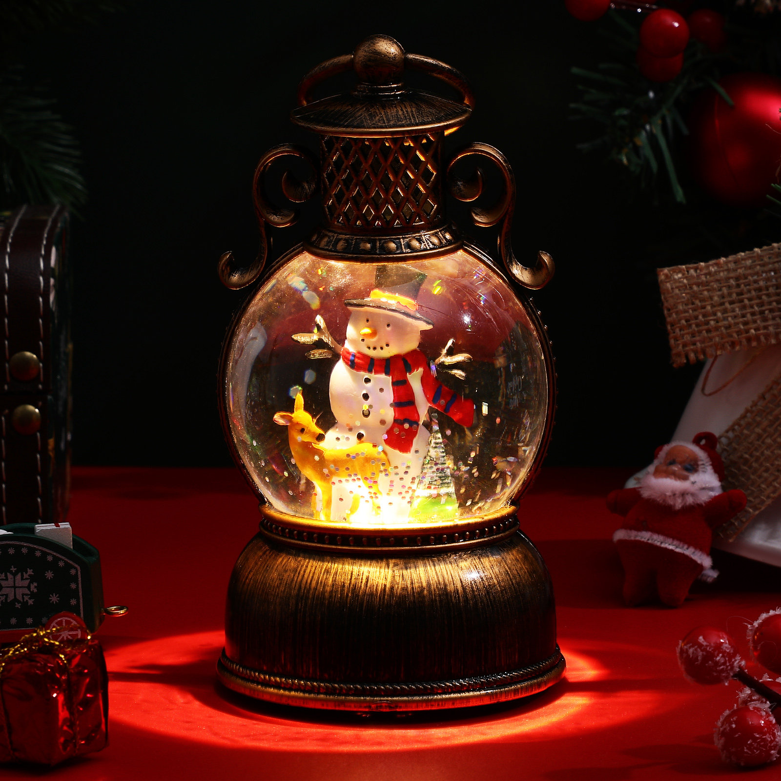 Snow Globe Musical - صندوق موسيقى عيد الميلاد مع كرة