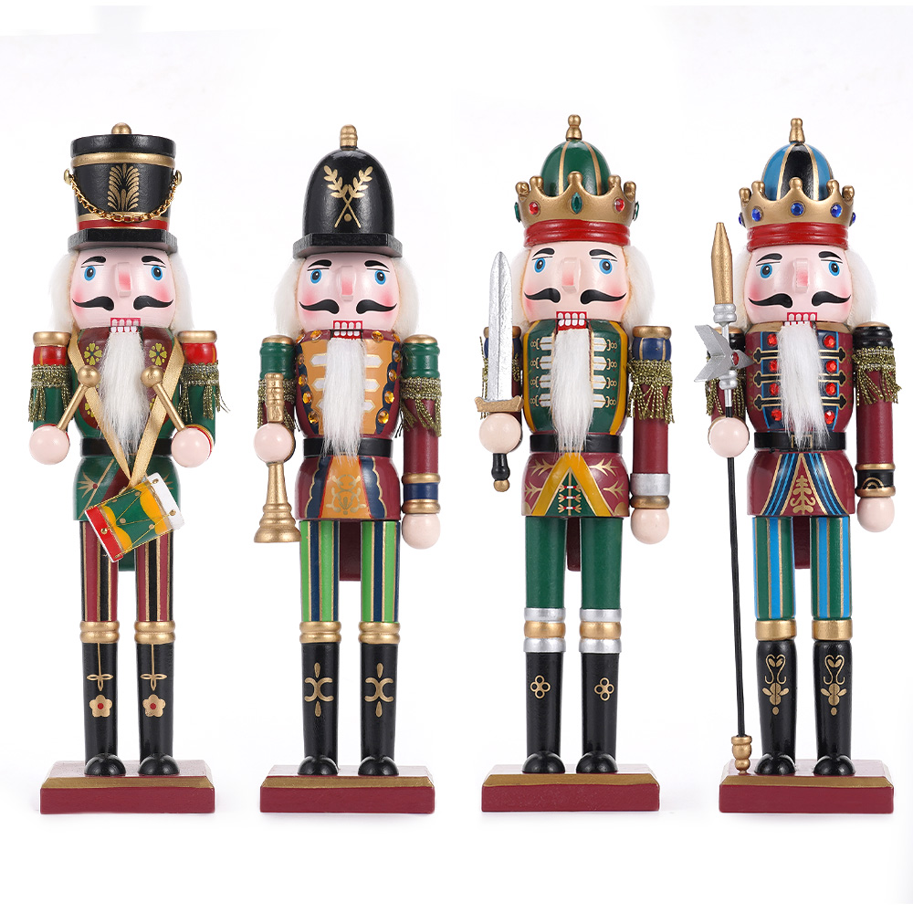 Nutcracker Figurine - أشكال كسارة البندق الخشبية المصنوعة يدويًا