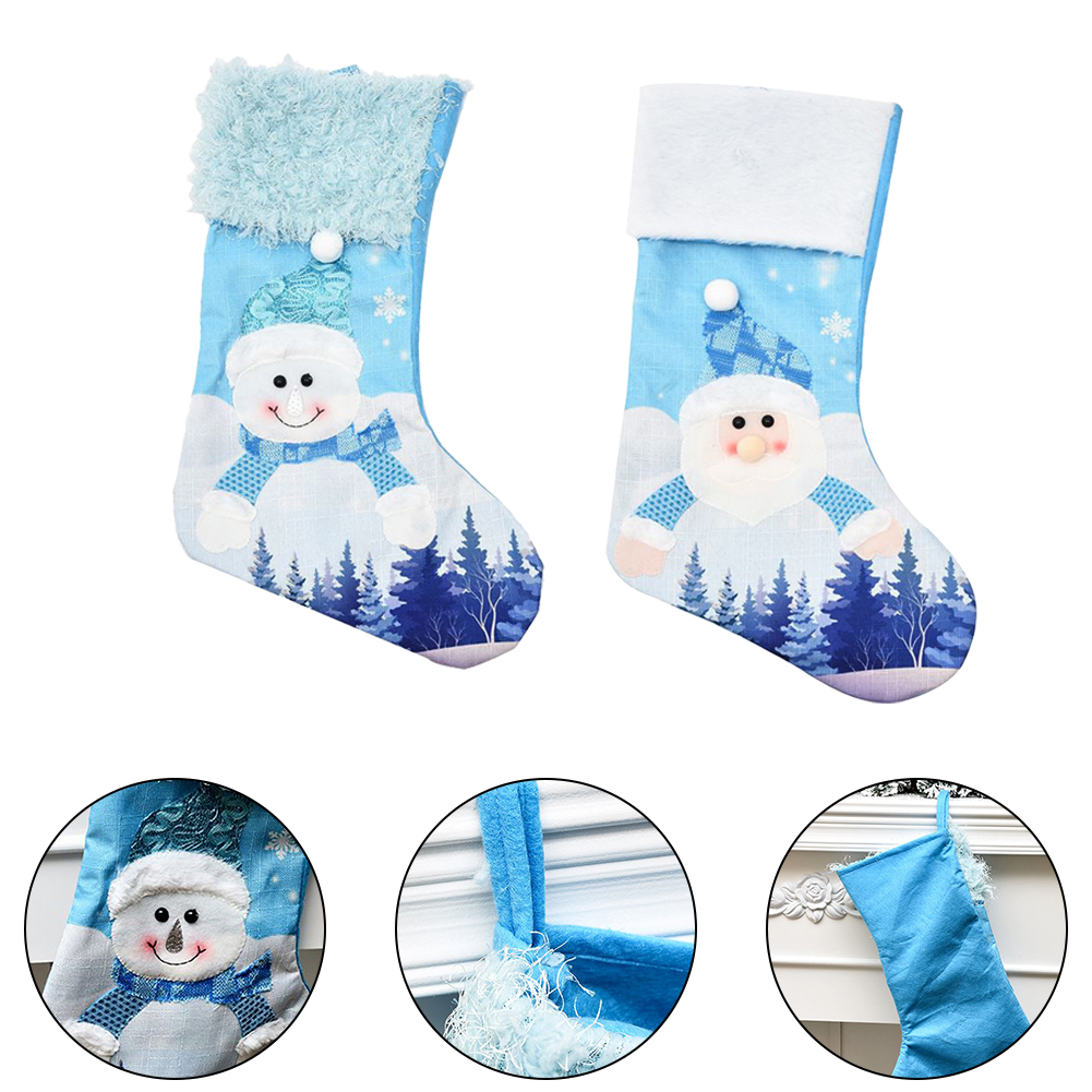 جورب عيد الميلاد الأزرق الكبير - مراجعة Christmas Stocking Hanging وسعره