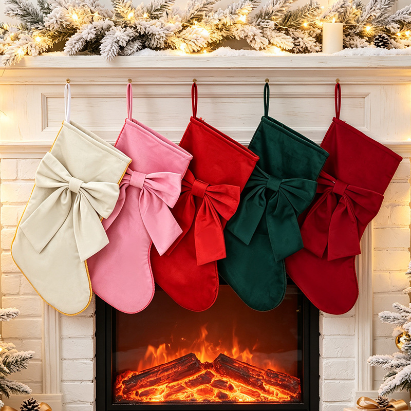 جوارب عيد الميلاد، أكياس هدايا - مراجعة Christmas Stocking Hanging وسعره
