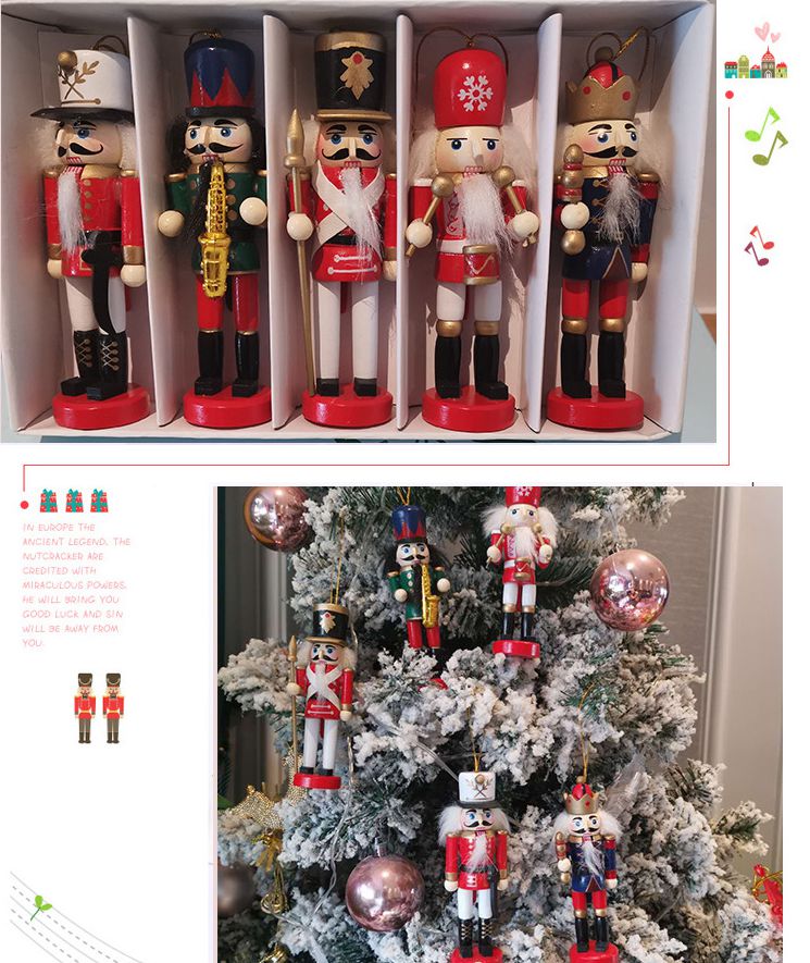 5/6 قطعة عيد ميلاد سعيد زينة ا - مراجعة Nutcracker Figurine وسعره