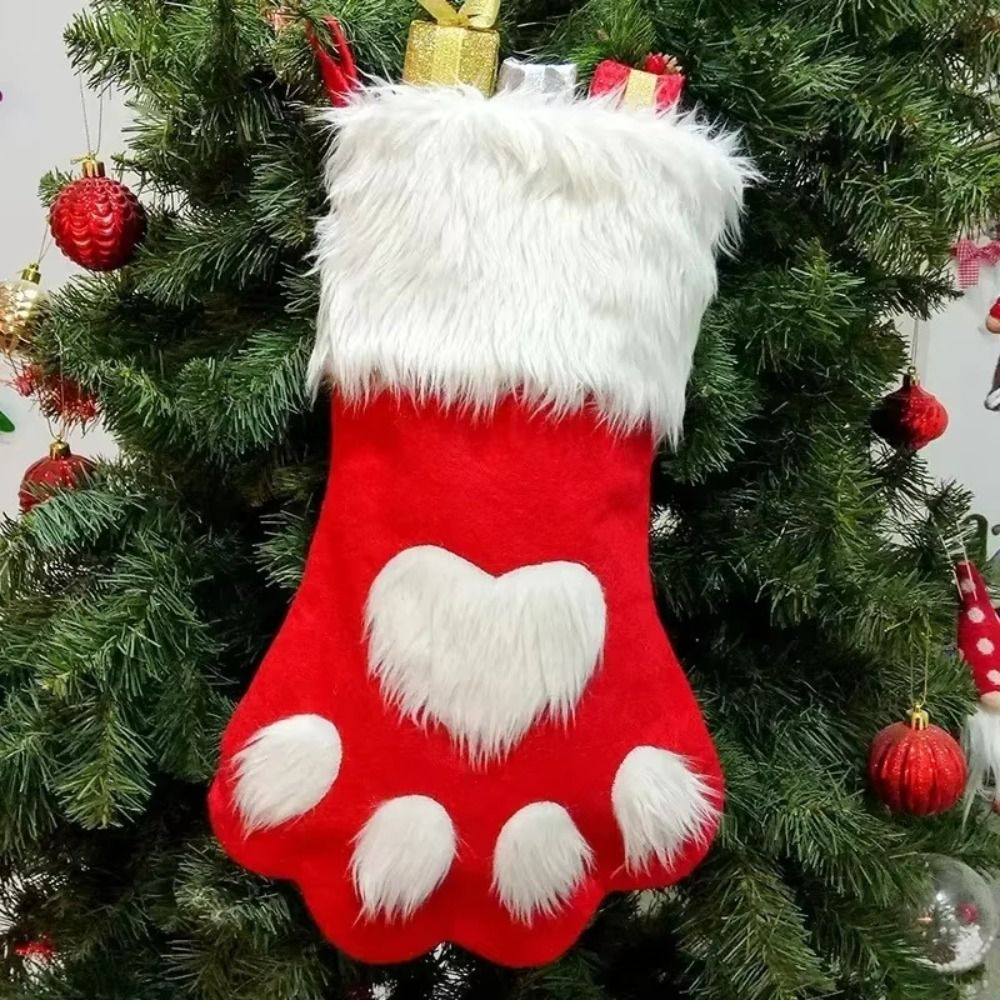 1/3/5/10 قطع من أكياس الهدايا  - مراجعة Christmas Stocking Hanging وسعره