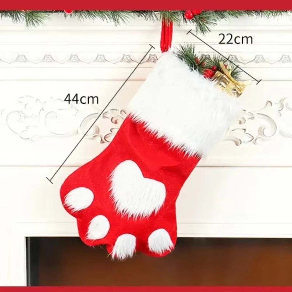 1/3/5/10 قطع من أكياس الهدايا  - مراجعة Christmas Stocking Hanging وسعره