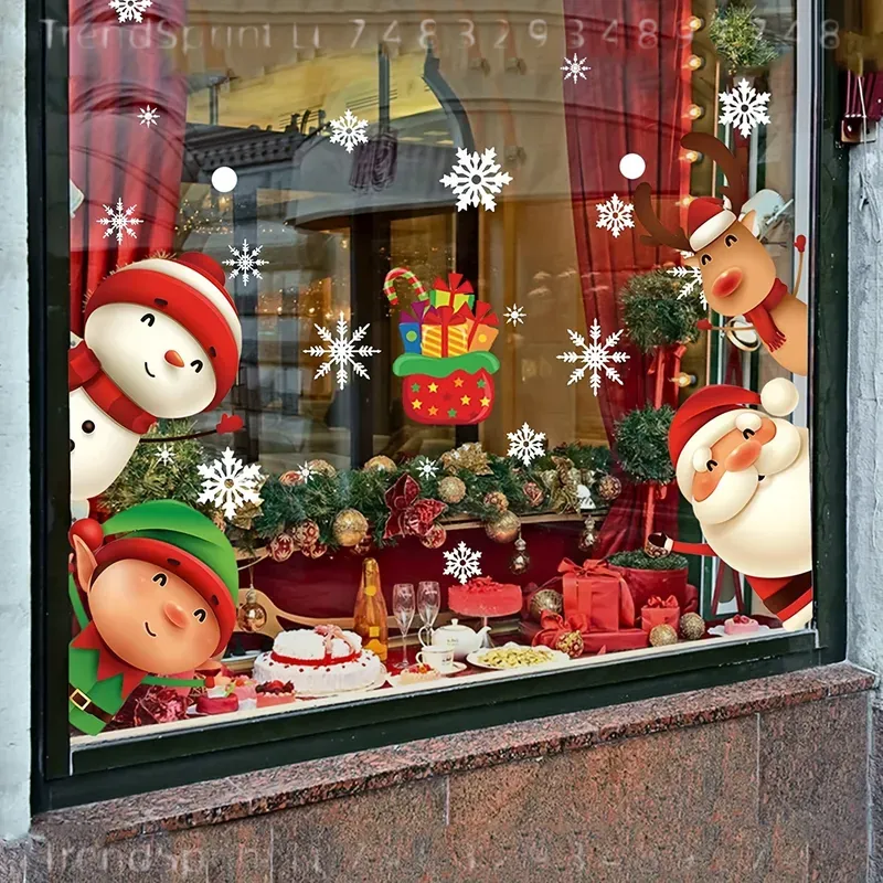 82 قطعة من ملصقات النوافذ لعيد - مراجعة Snowflake Window Decal وسعره