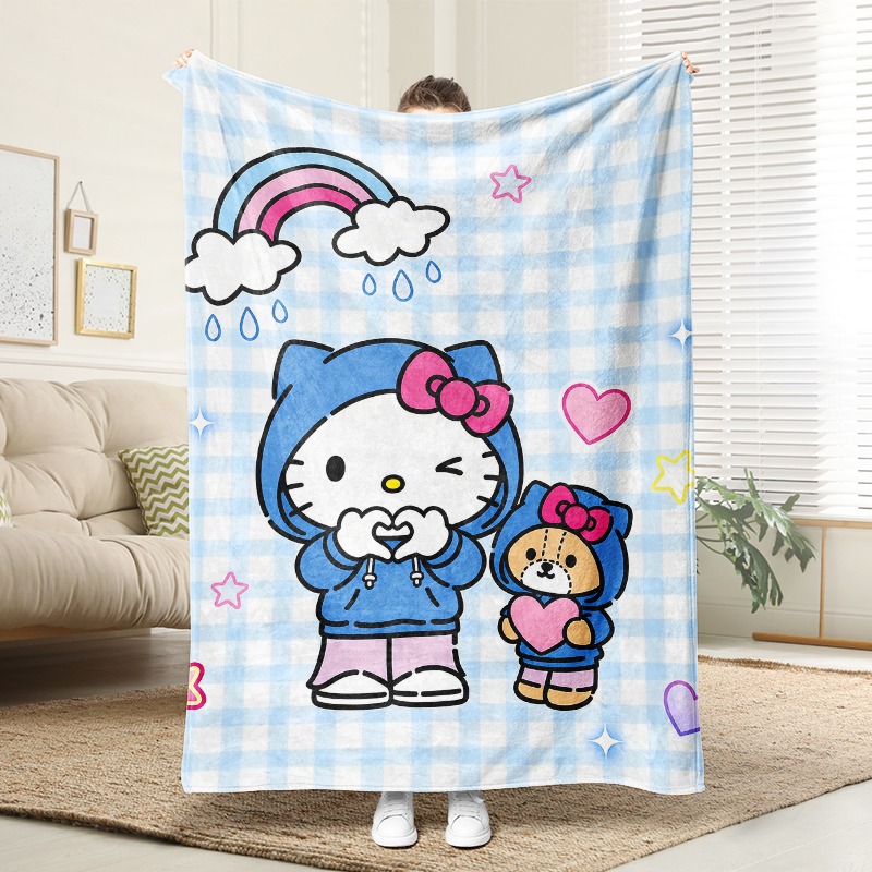 بطانية سانريو هيلو كيتي بير من - مراجعة Christmas Throw Blanket وسعره