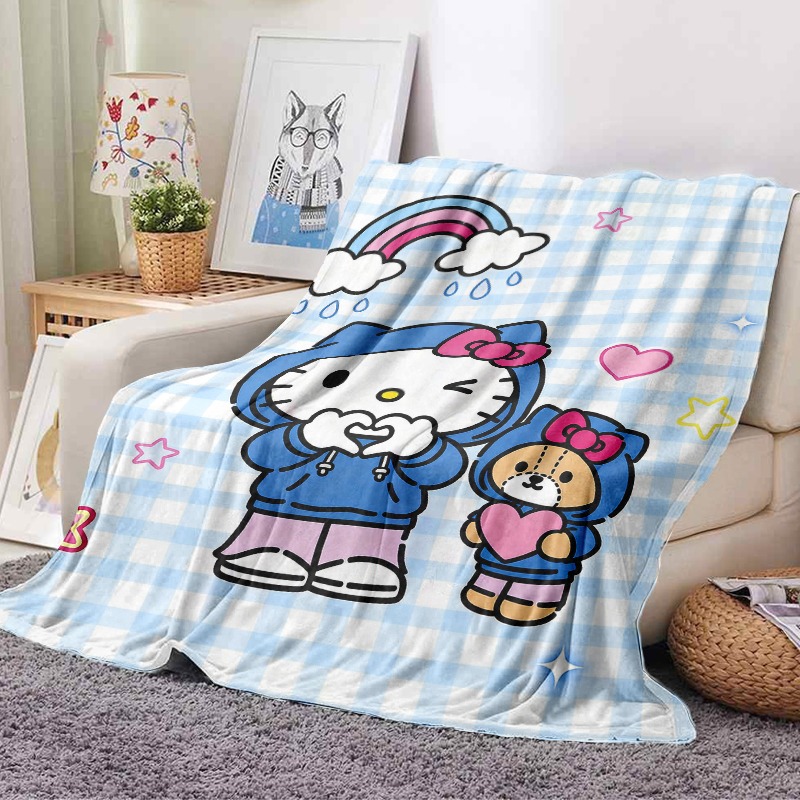 بطانية سانريو هيلو كيتي بير من - مراجعة Christmas Throw Blanket وسعره