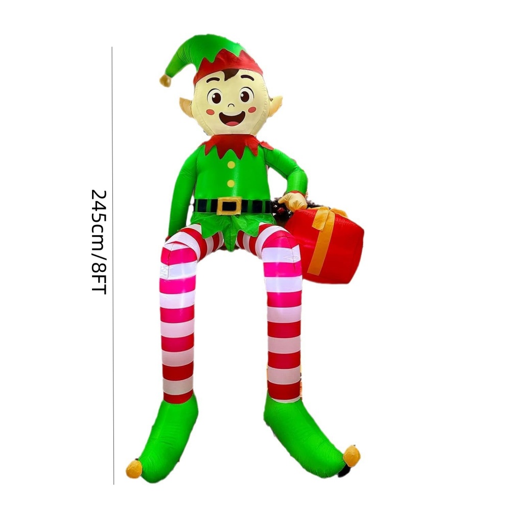 8FT عيد الميلاد المطاطية يجلس  - مراجعة Christmas Lights Outdoor وسعره