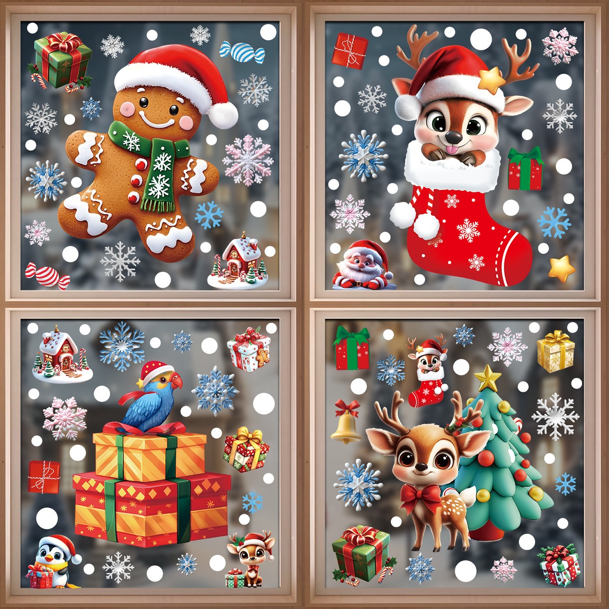 عيد الميلاد ملصقات نافذة الزنج - مراجعة Snowflake Window Decal وسعره