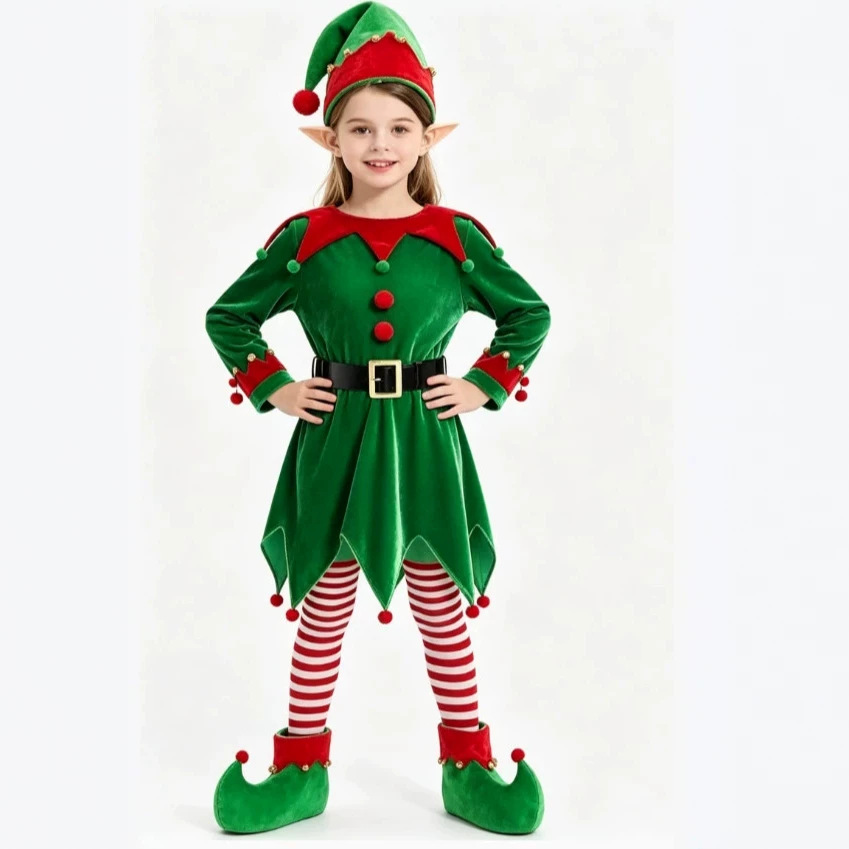 أزياء عيد الميلاد للأولاد والب - مراجعة Elf Costume Christmas وسعره