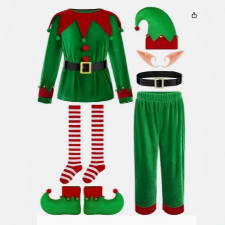 أزياء عيد الميلاد للأولاد والب - مراجعة Elf Costume Christmas وسعره