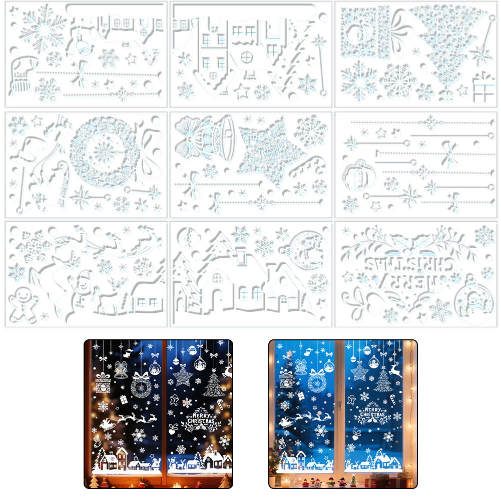ملصقات زينة كبيرة لعيد الميلاد - مراجعة Snowflake Window Decal وسعره