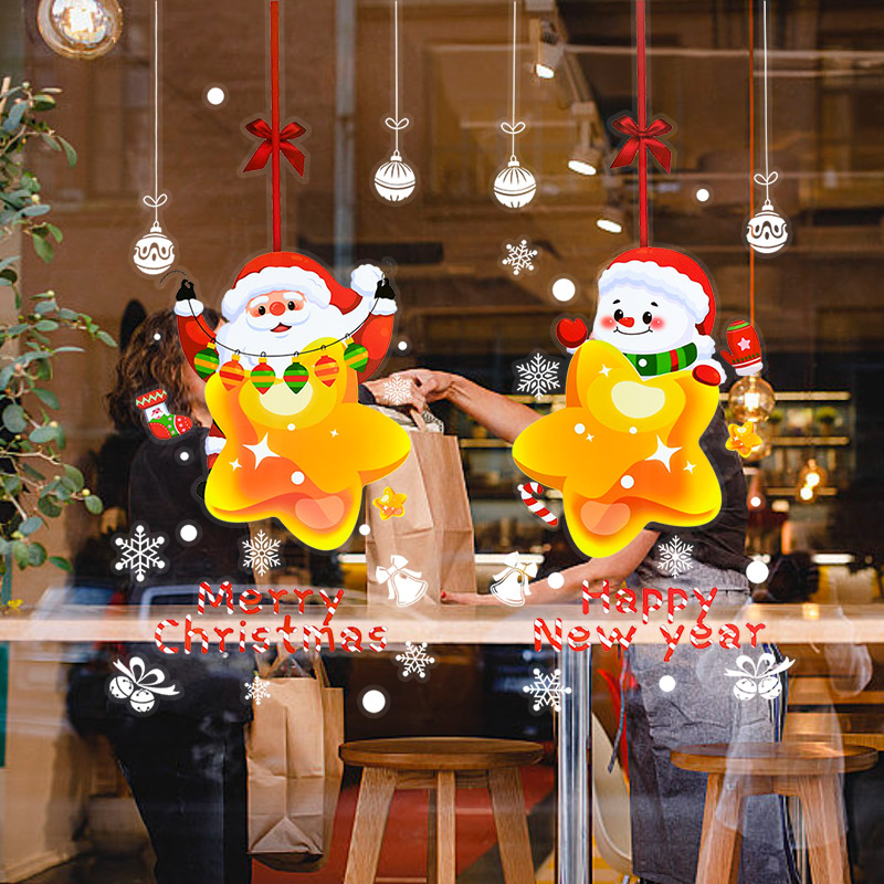 ملصقات نوافذ بتصميم سانتا كلوز - مراجعة Snowflake Window Decal وسعره