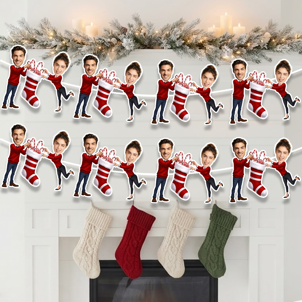 8/16/24 قطعة من جوارب عيد المي - مراجعة Christmas Stocking Hanging وسعره