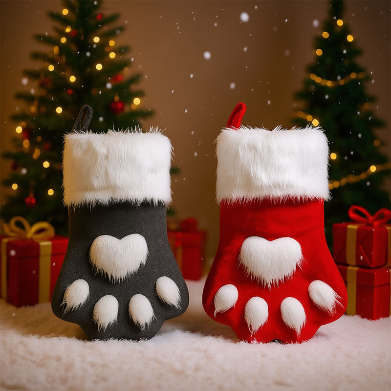 1-10 قطع من جوارب عيد الميلاد  - مراجعة Christmas Stocking Hanging وسعره